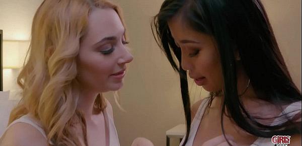  GIRLS GONE WILD - Jade Guides Ivy Through Her First Lesbian Experience